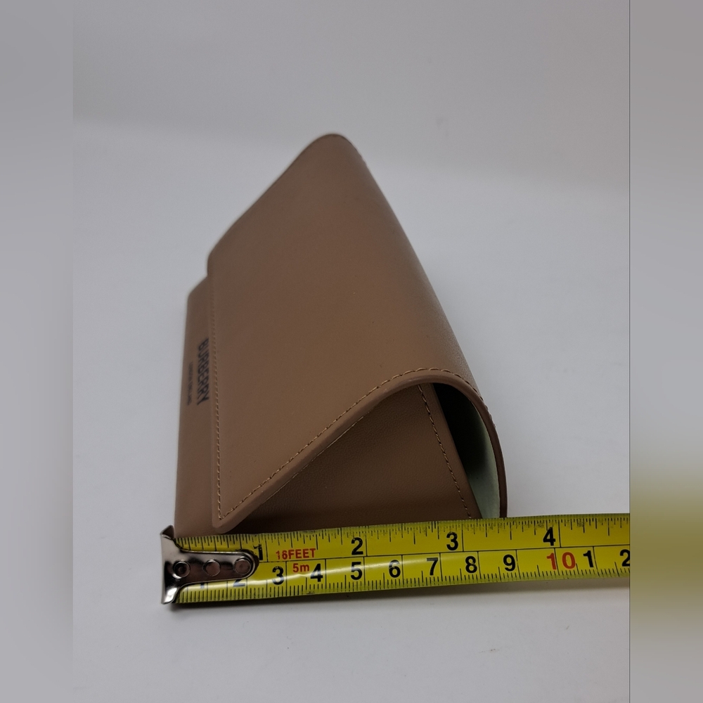 NWOT Burberry Sunglasses Case XL Brown Leather Authentic 7" x 2.5" x 3.5" - Picture 14 of 14